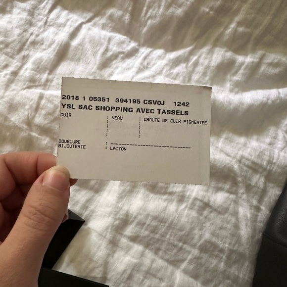 Saint Laurent (YSL) East-West Shopping Bag Tote in Smooth Leather Grey Asphalt - Picture 4 of 11